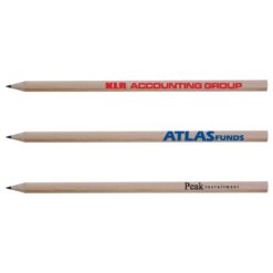 Natural full length round sharpened pencils with printing Publicity Promotional Products