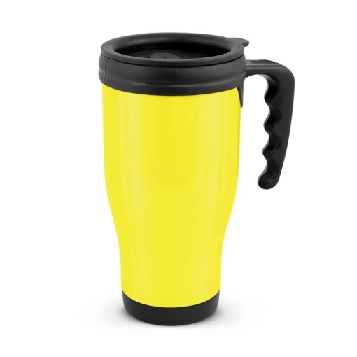 Yellow Commuter Travel Mug with custom logo by Publicity Promotional Products