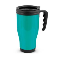 Teal Commuter Travel Mug with custom logo by Publicity Promotional Products