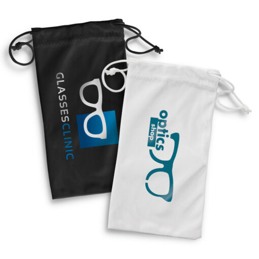 Microfibre Pouch with custom printed logo or design supplier Publicity Promotional Products