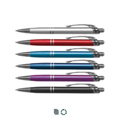 criss cross pattern metal pen