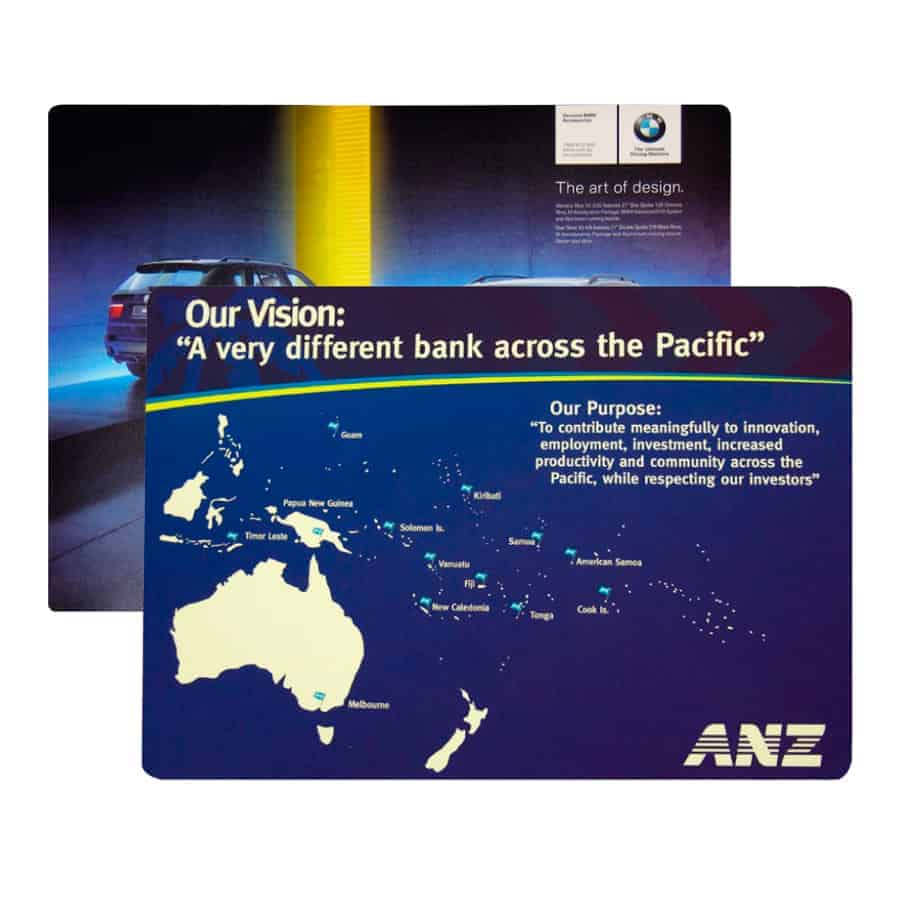 A single ANZ bank promotional magnet with the "A very different bank" slogan.