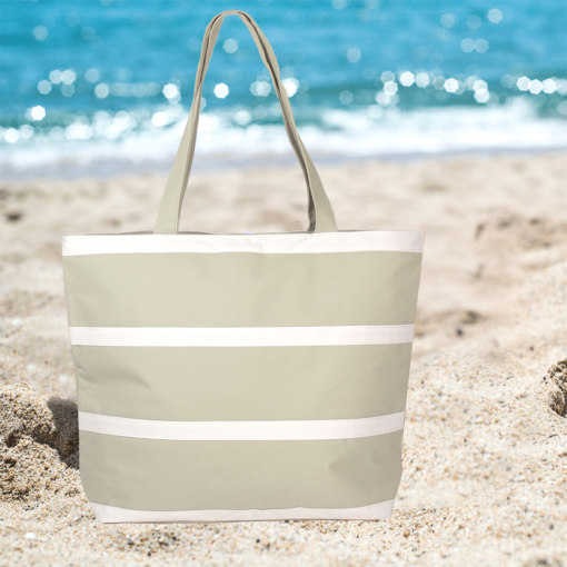 Promotional beach bags with custom printed logos