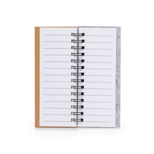 felt cover with lined page notebooks by Publicity Promotional Products