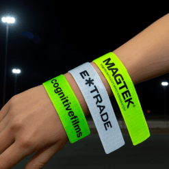 Customise Slap Bands PPP Supplier Adults and children can use this reflective strap wristband to walk, run or exercise safely at night