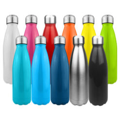 700ml BPA free stainless steel single walled drink bottle with shiny colour finishing