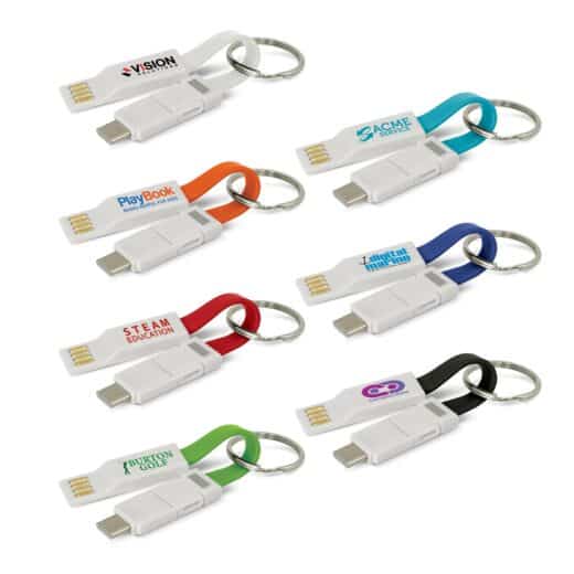 Keyring Charing Cable with custom logo
