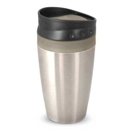Grey Promotional Octane Coffee Cup with business logo supplier Publicity Promotional Products