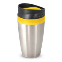 Yellow Promotional Octane Coffee Cup with business logo supplier Publicity Promotional Products