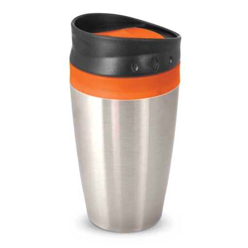 Orange Promotional Octane Coffee Cup with business logo supplier Publicity Promotional Products