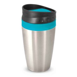 Light Blue Promotional Octane Coffee Cup with business logo supplier Publicity Promotional Products