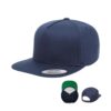 oSnap back Green undervisor flat peak cap 6007 yupoong brand Publicity Promotional Products