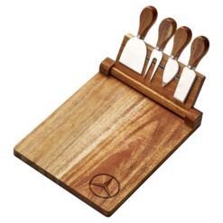 Wood Cheeseboard set with magnetic knife stand
