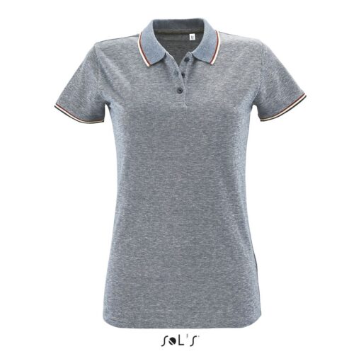 PANAME WOMEN'S HEATHER POLO SHIRT - Image 2