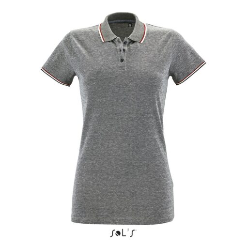 PANAME WOMEN'S HEATHER POLO SHIRT - Image 3