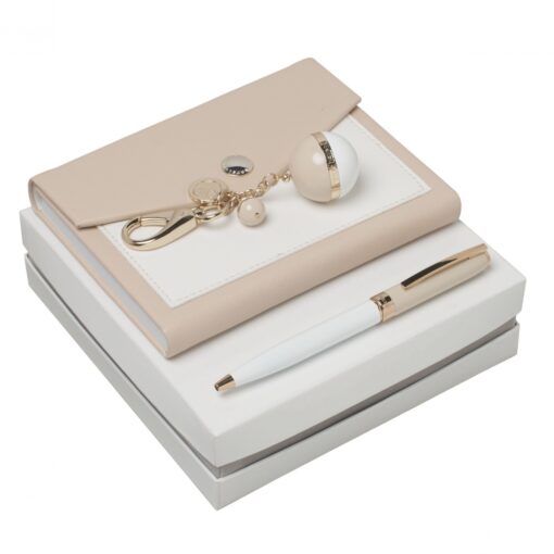 Set Bird Beige (ballpoint pen, note pad A6 & key ring)