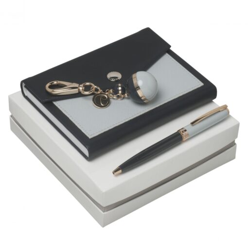 Set Bird Blue (ballpoint pen, note pad A6 & key ring)