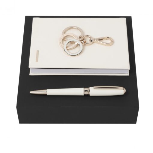 Set Essential Lady Off-white (ballpoint pen, note pad A6 & key ring)