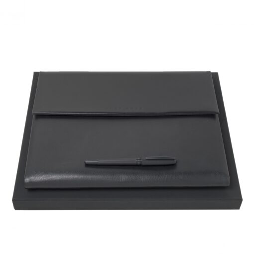 Set HUGO BOSS Black (rollerball pen & conference folder A4)