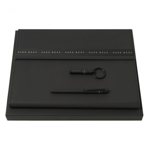 Set Ribbon Black (rollerball pen, folder A5 & key ring)