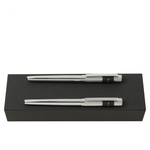 Set Ribbon Chrome (rollerball pen & fountain pen)