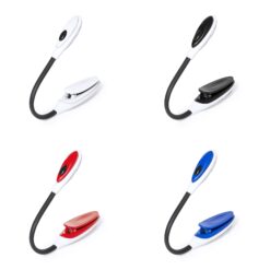 LED reading light with small lamp and clip