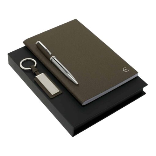 Set Hamilton Taupe (ballpoint pen, note pad A5 & key ring)