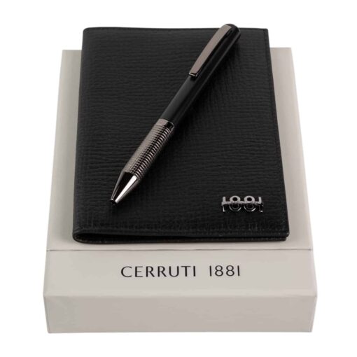 Set Irving Black (ballpoint pen & passport cover)