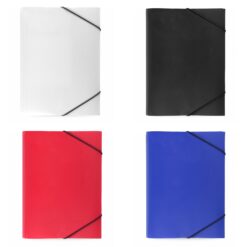 Plastic Folder with elastic band closure customised Publicity Promotional Products