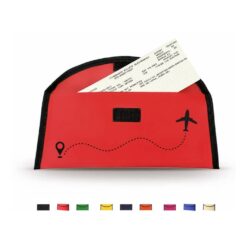 velcro hook and loop closure travel wallet document holder