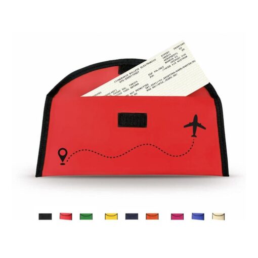 velcro hook and loop closure travel wallet document holder