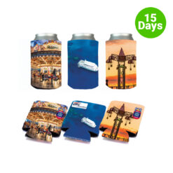 Collapsible Neoprene Stubby Holder with base, made from 3mm thick Neoprene Publicity Promotional Products
