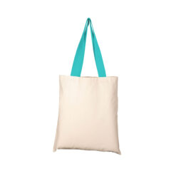 Teal handle bronte cotton tote Publicity Promotional Products