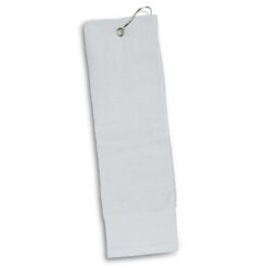 White 340gsm cotton golf towel100687-Publicity Promotional Products