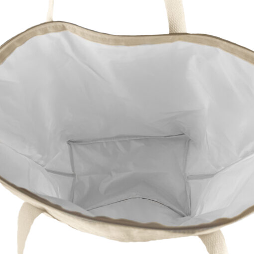 Canvas Shopper Cooler Bag - Image 3