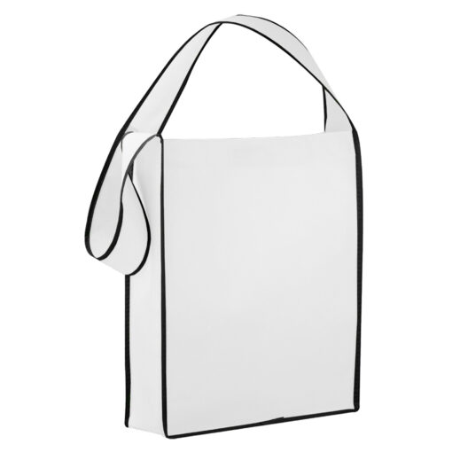 White Non Woven Sling Bag conference supplies Publicity Promotional Products