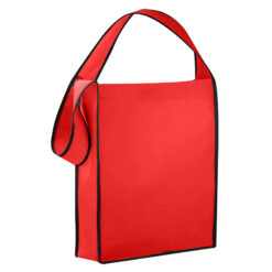 Red Non Woven Sling Bag conference supplies Publicity Promotional