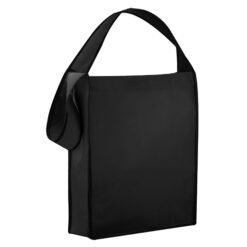 Black Non Woven Sling Bag conference supplies Publicity Promotional