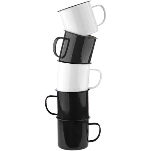 Happy Camper Enamel Metal Mug
