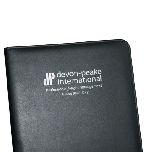 A4 Pad Cover soft-touch leather look with logo Close Up Publicity Promotional Products