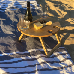 Engraved Wine and cheeseboard picnic tables