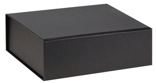 Black Custom printed magnetic gift box by Publicity Promotional Products