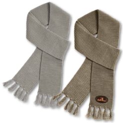 Ruga Knit Scarf Grey and Taupe on sale