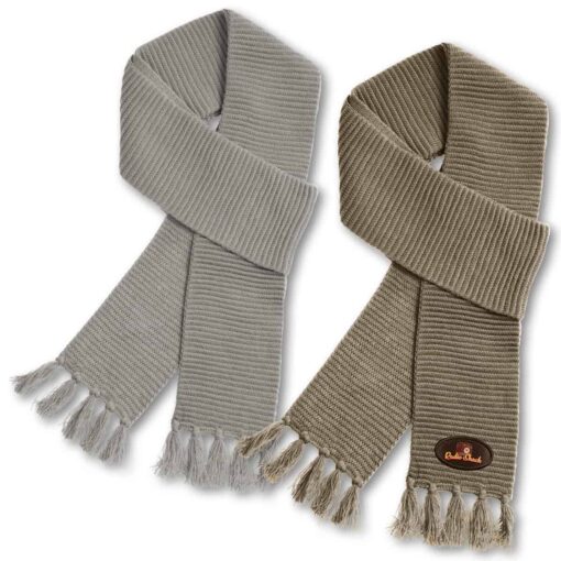 Ruga Knit Scarf Grey and Taupe on sale
