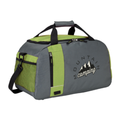 grey and lime green sports team bag Paddington Duffle Bag supplier Publicity Promotional Products