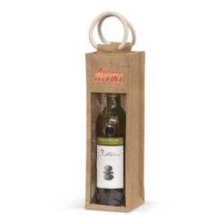 Serena Jute Wine Carrier supplier Publicity Promotional Products