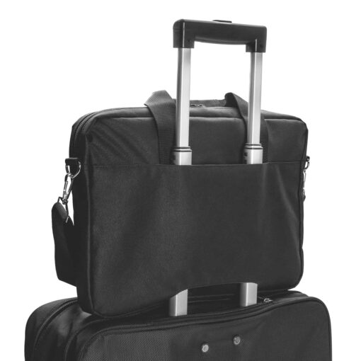 Swiss Peak 38cm Laptop Bag on wheeled travel bag