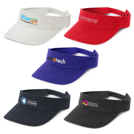 Orlando sun visor with customised logo Publicity Promotional Products