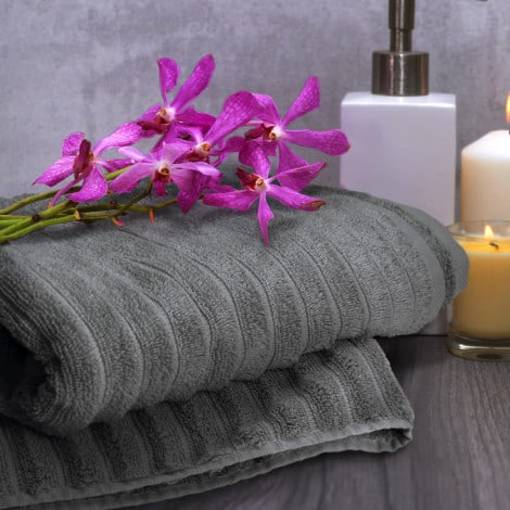 Luxury bath and salon hotel towel for custom embroidery and print