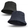 Beverley Denim Bucket Hat with custom embroidery or printed logos